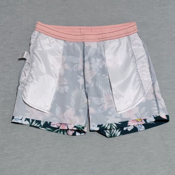 Public Record 5" Swim Trunks Hawaiian Floral Mens Large Standard Fit Unlined - Picture 6 of 14